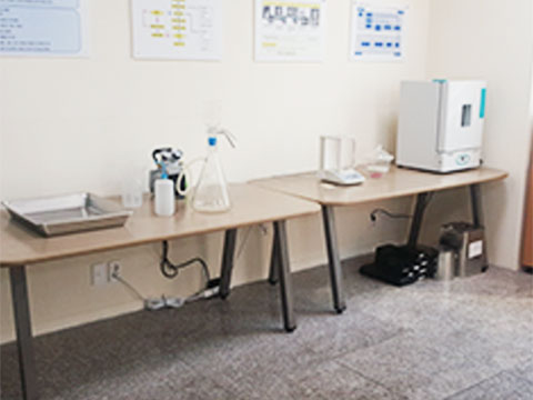 Material testing room